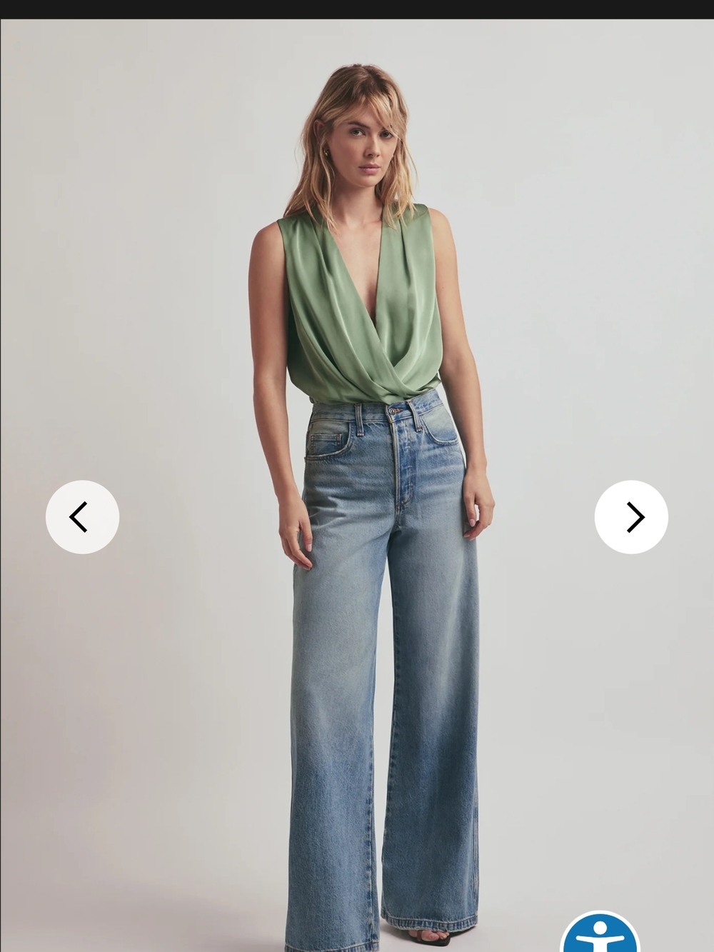 Favorite Daughter Jeans Women's Wide Leg High Size Size 26 New With Tags$228msrp